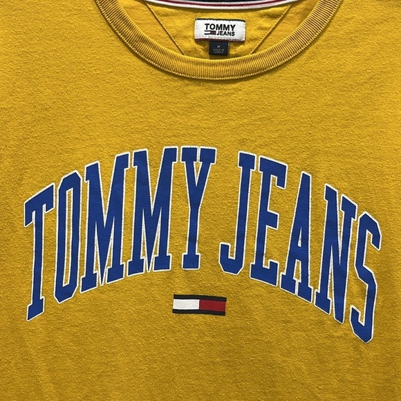 Tommy Hilfiger Tommy Jeans Yellow T-Shirt Unisex Sz M - Picture 2 of 7